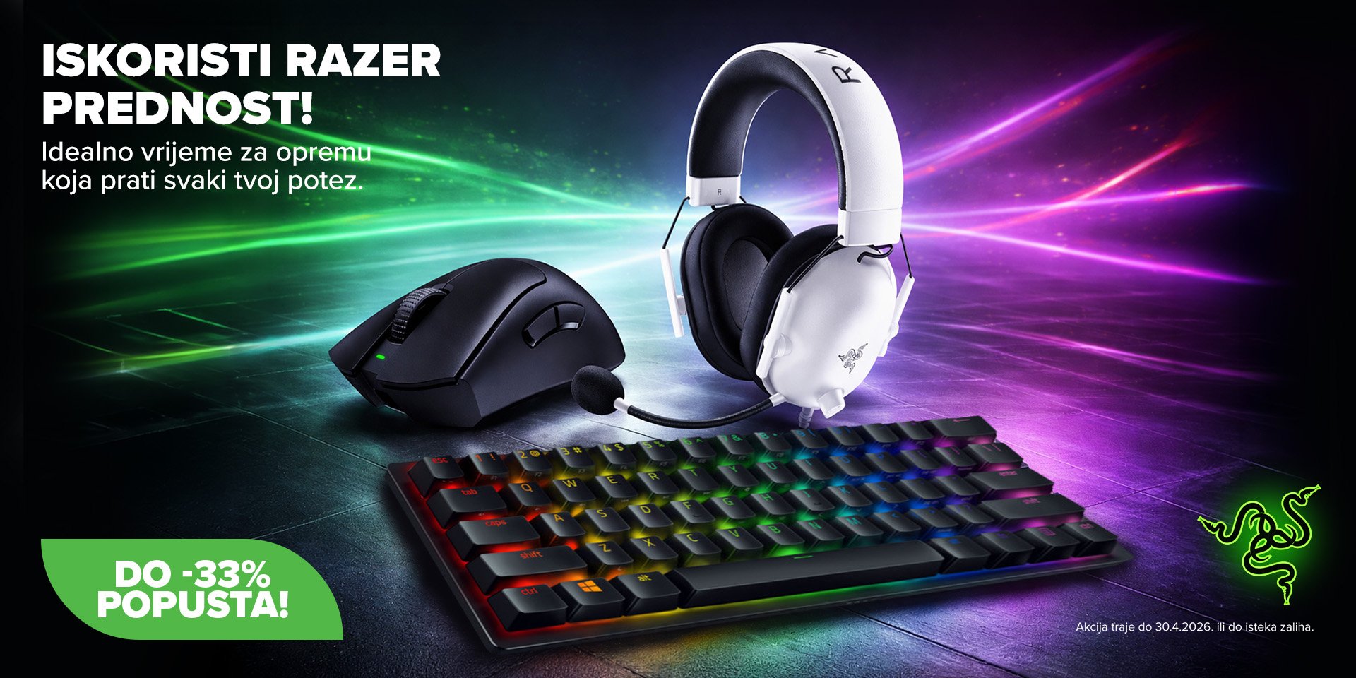 Razer periferije računala na akciji 